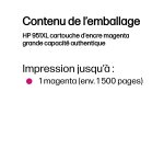 HP 951XL cartouche d'encre magenta grande capacité authentique