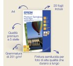 Epson Carta fotografica semilucida Premium A4, 251 g/m2, 20 fogli