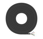 AISENS Cable de Red Exterior Impermeable RJ45 Cat.6 FTP Rigido AWG24, Negro, 100M