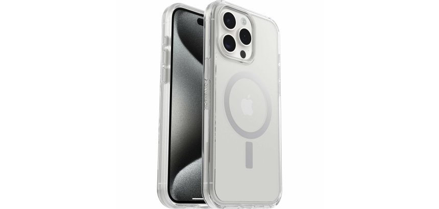 OtterBox Symmetry Series Clear voor MagSafe voor iPhone 15 Pro Max, Clear