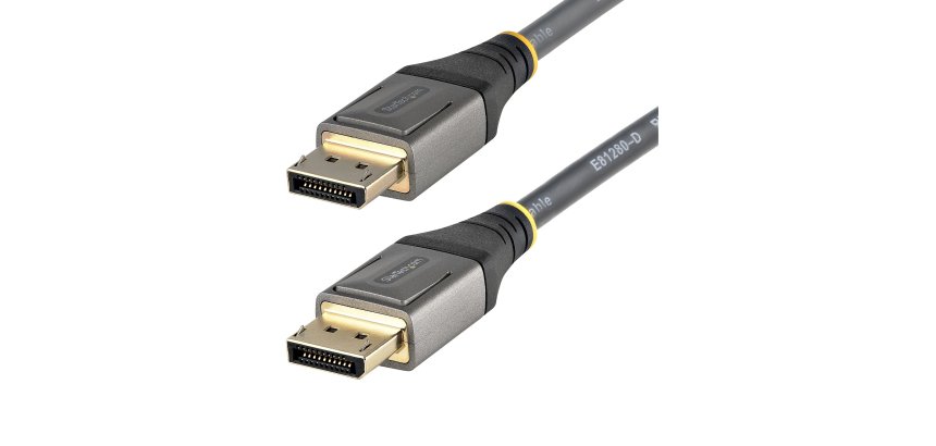 StarTech.com 6ft (2m) VESA Certified DisplayPort 1.4 Cable - 8K 60Hz HDR10 - Ultra HD 4K 120Hz Video - DP 1.4 Cable / Cord - For Monitors/Displays - DisplayPort to DisplayPort Cable - M/M