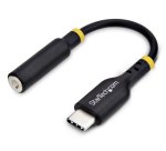 StarTech.com Adaptador de Audio USB-C a 3,5mm TRRS Minijack - Adaptador de Audio USB Tipo C para Auriculares con Micrófono - DAC de 32bits - de Portátil/Móvil/Tablet - Compatible con USB-C/Thunderbolt