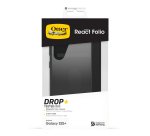 OtterBox React Folio Series for Samsung Galaxy S25+, clear/black