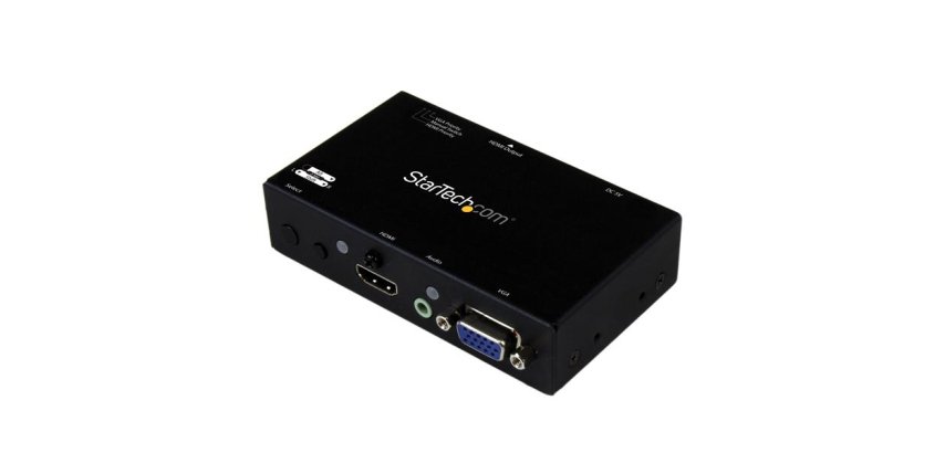 StarTech.com Switch 2x1 HDMI et VGA vers HDMI avec convertisseur VGA vers HDMI et commutation prioritaire - 1080p