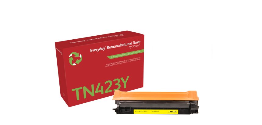 Toner remanufacturé Jaune Everyday™ de Xerox compatible avec Brother TN423Y, Grande capacité