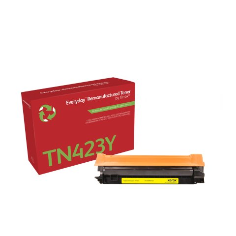 Tóner Everyday™ Amarillo remanufacturado de Xerox es compatible con Brother TN423Y, Capacidad alta