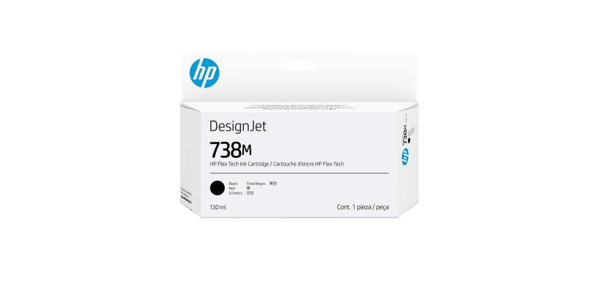 HP 738M 130-ml Black DesignJet Ink Cartridge