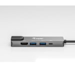 Equip Adattatore multifunzione USB-C 5 in 1, HDMI, LAN Gigabit, USB 3.2 GEN1, USB PD 100W