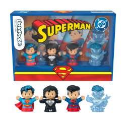 Fisher-Price Little People Collector Superman Through the Ages Special Edition Set for Adults & Fans, 4 Figures