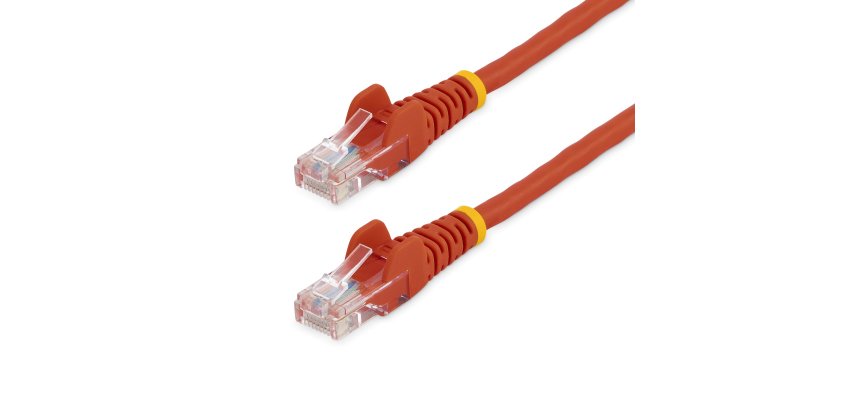 StarTech.com 0,5m Cat5e Ethernet Netzwerkkabel Snagless mit RJ45 - Rot