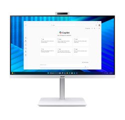 Acer Veriton VZ2417G Intel® Core™ i7 i7-1355U 68.6 cm (27") 1920 x 1080 pixels All-in-One PC 16 GB DDR4-SDRAM 512 GB SSD Windows 11 Pro Wi-Fi 6 (802.11ax) Yellow, White