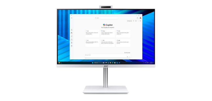 Acer Veriton VZ2417G Intel® Core™ i7 i7-1355U 68.6 cm (27") 1920 x 1080 pixels All-in-One PC 16 GB DDR4-SDRAM 512 GB SSD Windows 11 Pro Wi-Fi 6 (802.11ax) Yellow, White