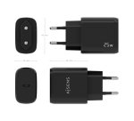 AISENS Cargador USB-C PD3.0 1 Puerto 1xUSB-C 25W, Negro