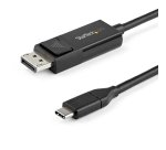 StarTech.com 2m USB-C naar DisplayPort 1.2 Kabel 4K 60Hz, Bidirectionele DP naar USB-C of USB-C naar DP Video Adapter Kabel, HBR2/HDR, USB Type-C/TB3 Monitorkabel