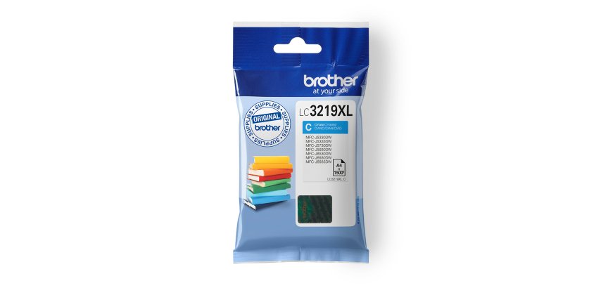 Brother LC3219XLC cartucho de tinta 1 pieza(s) Original Alto rendimiento (XL) Cian