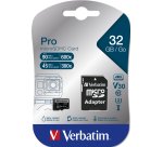 Verbatim PRO - carte mémoire flash - 32 Go - microSDHC UHS-I