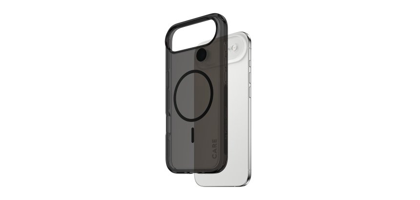 PanzerGlass CARE™ by ® Smokey Case w. Black MagSafe iPhone Air protective phone case Black Cover