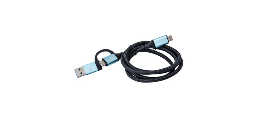 i-tec USB-C Cable to USB-C with Integrated USB 3.0 Adapter