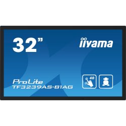 iiyama TF3239AS-B1AG Écran d'affichage dynamique Écran plat de signalisation numérique 80 cm (31.5") LED 500 cd/m² 2.4K Ultra HD Noir Écran tactile Intégré dans le processeur Android 24/7