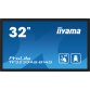 iiyama TF3239AS-B1AG affichage de messages Écran plat de signalisation numérique 80 cm (31.5") LED 500 cd/m² 2.4K Ultra HD Noir Écran tactile Intégré dans le processeur Android 24/7