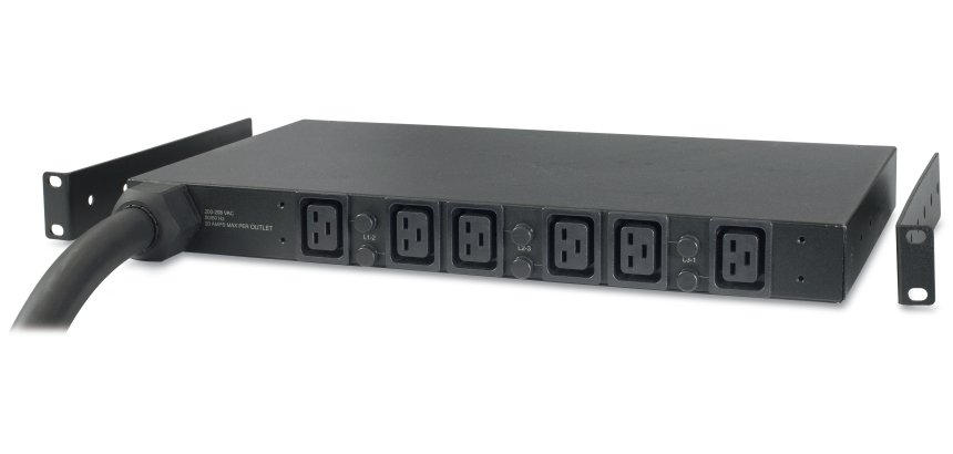APC Basic Rack PDU AP7526 power distribution unit (PDU) 6 AC outlet(s) 1U Black