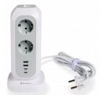 Verbatim 49547 base múltiple 11 salidas AC Interior Blanco