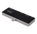 StarTech.com Adaptador Multipuertos USB C a HDMI 2.0 de 4K 60Hz - Entrega de Alimentación PD de 100W Pass Through - Hub USB 3.0 de 3 Puertos - Audio - Mini Docking Station USB Tipo C Portátil de Viaje