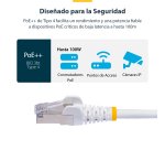 StarTech.com Cable de Red Ethernet CAT8 Blanco de 2m - Snagless - sin Pestillo - 25G/40G - 2000MHz - PoE++ 100W - 26AWG - S/FTP - Alivios de Tensión - Alambre de Cobre Puro - LSZH - Probado con Fluke