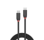 Lindy Câble USB 3.2 Type C de 0.5m, 20Gbit/s, 60W PD, noir