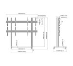 Multibrackets 9710 Supporto per display espositivi 139,7 cm (55") Nero