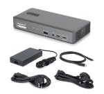 StarTech.com USB-C-Dockingstation für zwei Bildschirme, 4K 60Hz, HDMI oder DisplayPort, Laptop-Ladung 96W, Gigabit-Ethernet, Intelligente Universelle Dock für Windows und macOS