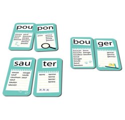 Apprendre a lire et a ecrire cocktail games sylladingo cp  au cm1 jeu du vocabulaire 96  petites cartes 700 mots 2 a 8