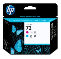 HP 72 tête d'impression cyan et magenta