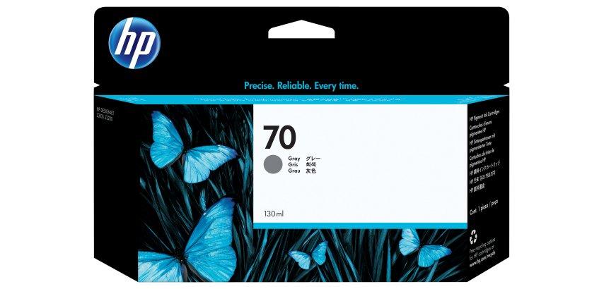 HP 70 - gris - original - DesignJet - cartouche d'encre