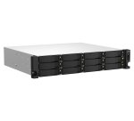 QNAP TS-1264U-RP NAS Rack (2 U) Intel® Celeron® 8 Go DDR4 0 To QNAP QTS Aluminium, Noir