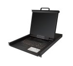 StarTech.com Console KVM à Montage Rack 8 Ports avec Câbles de 1,8m - Switch KVM Intégré avec Écran LCD 19" - Tiroir KVM LCD 1U Complet - KVM OSD - Durable 50,000 MTBF - Support USB + VGA - Clavier QWERTY