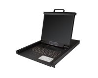 StarTech.com Console KVM à Montage Rack 8 Ports avec Câbles de 1,8m - Switch KVM Intégré avec Écran LCD 19" - Tiroir KVM LCD 1U Complet - KVM OSD - Durable 50,000 MTBF - Support USB + VGA - Clavier QWERTY