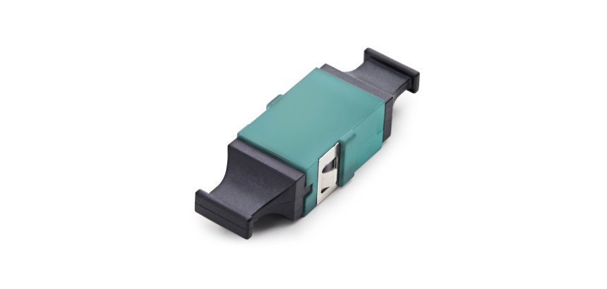 StarTech.com Coupleur MPO/MTP, Adaptateur Fibre Optique Monomode/Multimode, Clé Vers le Haut/Clé vers le Bas, Coupleur Fibre Optique MPO/MTP - Turquoise