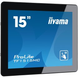 iiyama TF1515MC-B2 Écran d'affichage dynamique 38,1 cm (15") LED 350 cd/m² XGA Noir Écran tactile