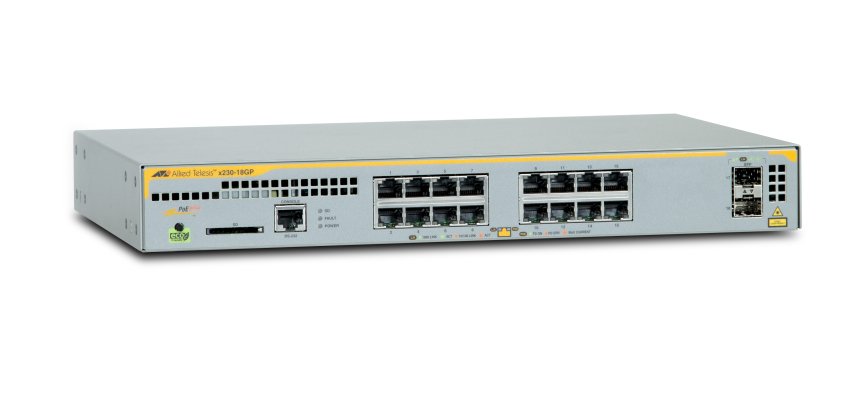 Allied Telesis AT-x230-18GP-50 Gestito L2+ Gigabit Ethernet (10/100/1000) Supporto Power over Ethernet (PoE) Grigio