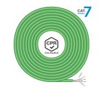 AISENS Cable de Red RJ45 LSZH CPR Cca CAT.7 600 MHZ S/FTP AWG23, Verde, 500 m