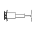 AISENS Soporte Eco Giratorio, Inclinable y Nivelable para Monitor/TV 35kg de 23"-65", Negro