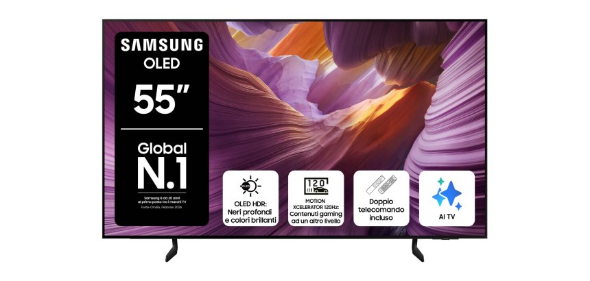 Samsung QE55S85FAU 139.7 cm (55") 4K Ultra HD Smart TV Wi-Fi Black