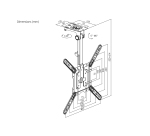 Equip Soporte de TV para montaje en techo de 23"-55