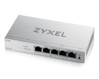 Zyxel GS1200-5HPV3 Géré L2 Gigabit Ethernet (10/100/1000) Connexion Ethernet, supportant l'alimentation via ce port (PoE) Bureau Gris