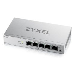 Zyxel GS1200-5HPV3 Géré L2 Gigabit Ethernet (10/100/1000) Connexion Ethernet, supportant l'alimentation via ce port (PoE) Bureau Gris