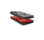 Celly Magmatt custodia per cellulare 15,5 cm (6.1") Cover Nero, Trasparente
