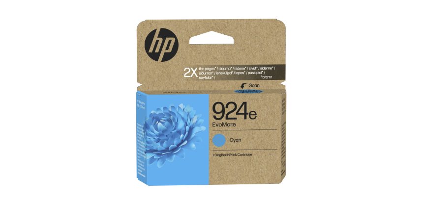HP inktcartridge 924e, 800 pagina's, OEM 4K0U7NE, cyaan