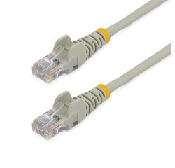 StarTech.com Cable de 3m Gris de Red Fast Ethernet Cat5e RJ45 sin Enganche - Cable Patch Snagless