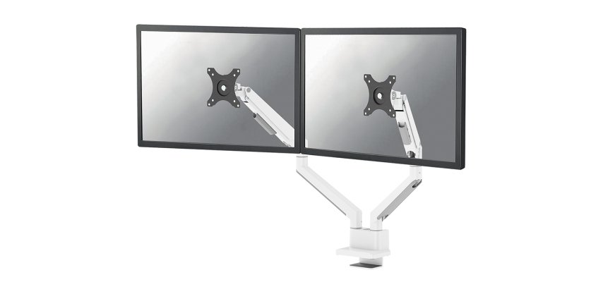 Neomounts DS70-250WH2 Monitor Mount for 17-32" - Gas Spring - Topfix - 180° Stop